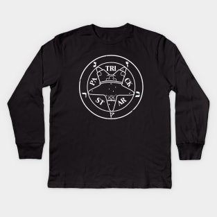 Patrick Star pentagram Kids Long Sleeve T-Shirt